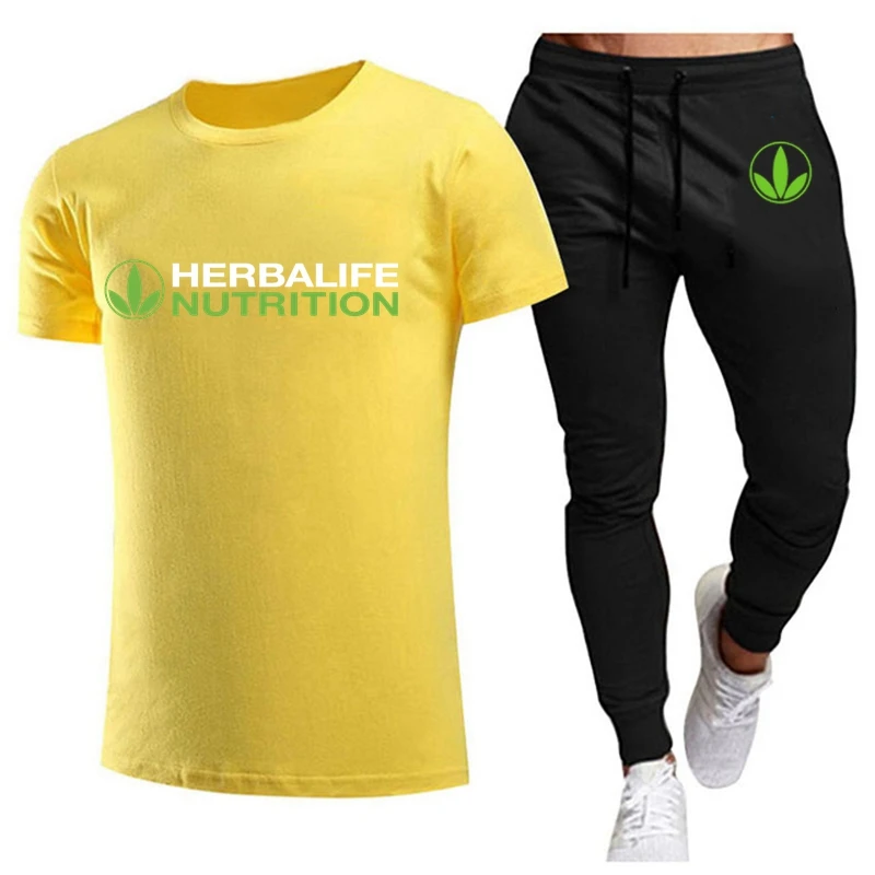 

2022 Men's Sports Suit Men's Casual Suit Spring And Summer Short-sleeved Top