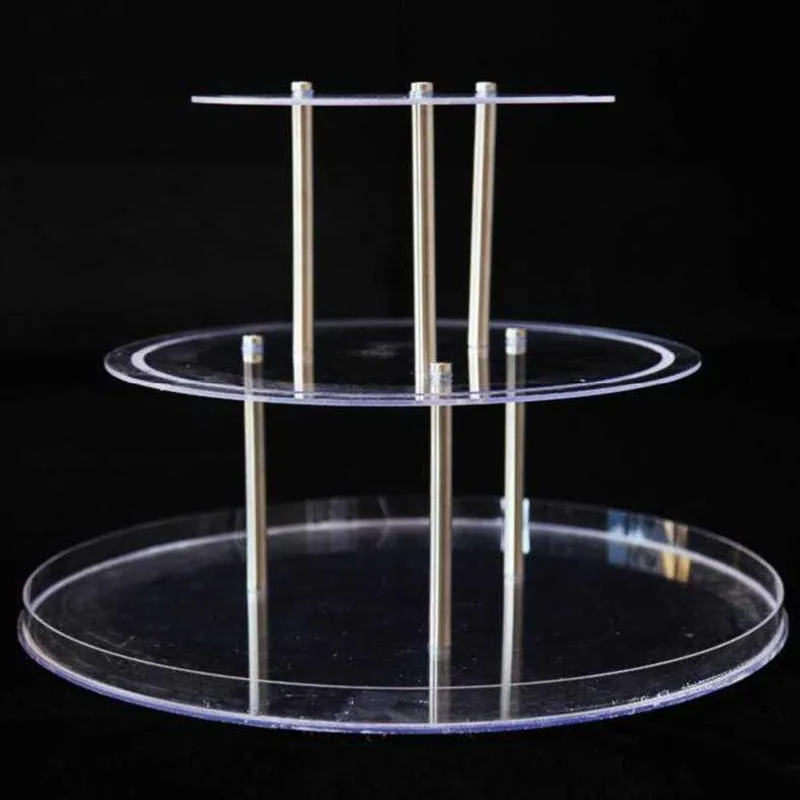 

Three Layers Champagne Tower Cup Bracket For Wedding Party Thickened Acrylic Celebration Opening Party Wine Glasses Accessories