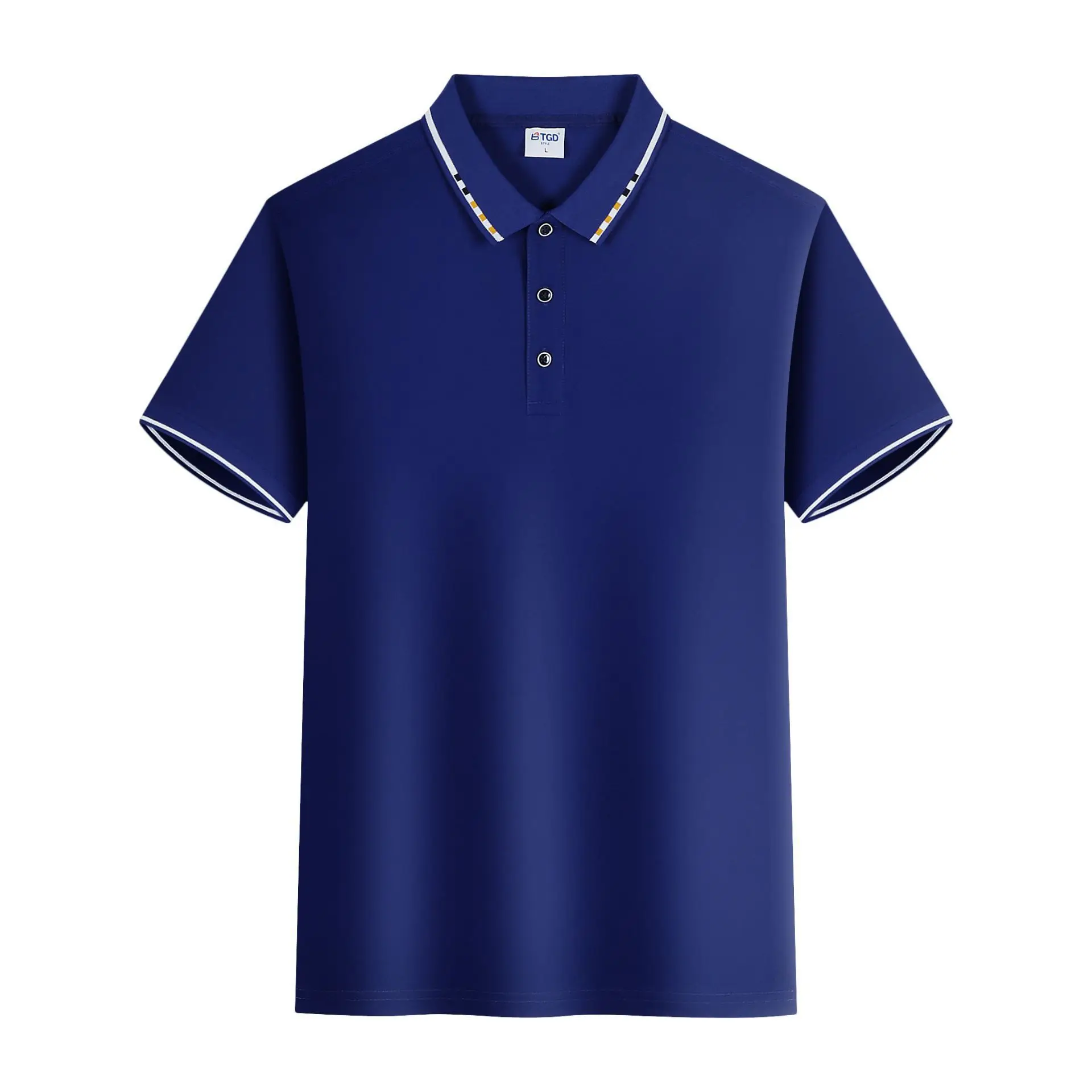 

Summer New Men's Polo Shirt T-shirt Business Casual Men's Short Sleeve Intermittent Polo Neck Tee