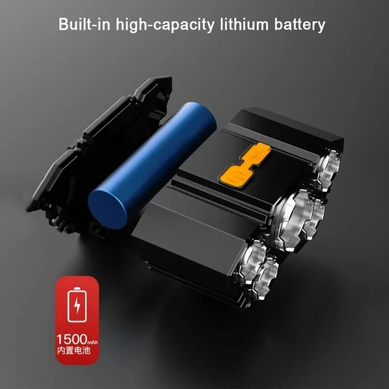 Фонарь с 4 режимами освещения встроенная подсветка для кемпинга и рыбалки 1 блок