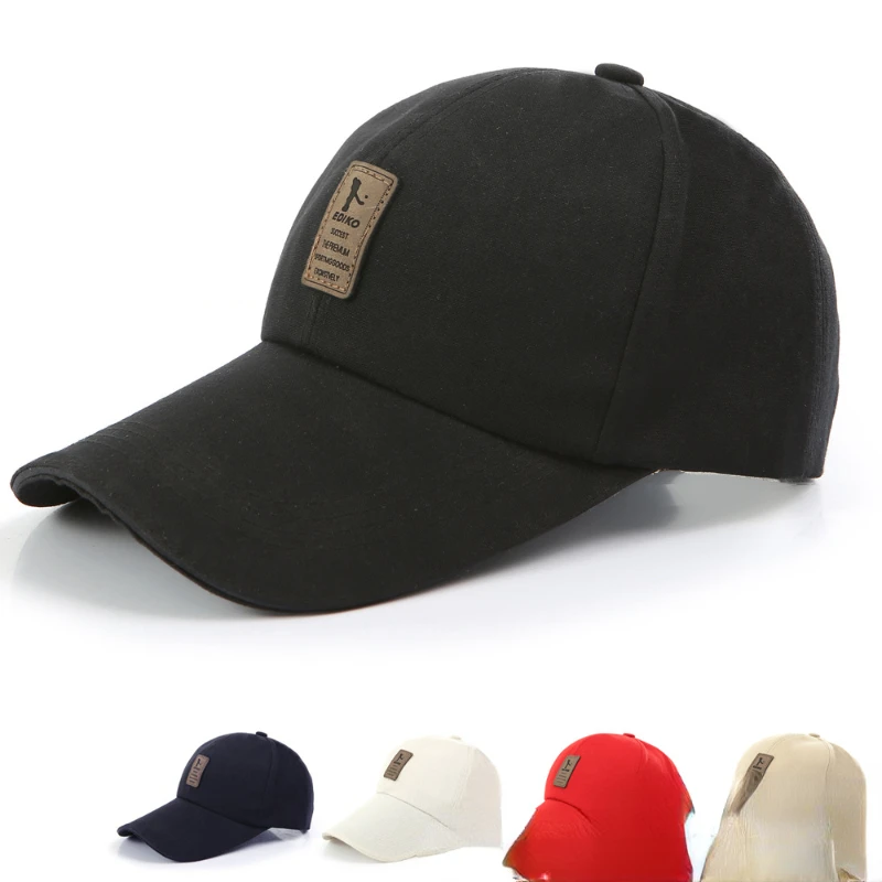

Hat Korean Canvas Baseball Cap Spring and Autumn Outdoor Long Cap Winning Golf Men's Sun Hat Women