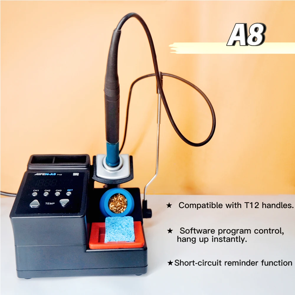 

Паяльная станция AIFEN A8, Интеллектуальный ЖК-дисплей, быстрый нагрев, 75 Вт, для Φ BGA SMD PCB IC, ремонт, сварка