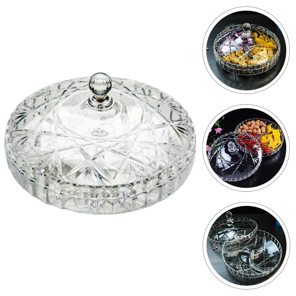 

Plastic Snack Tray Dried Fruit Desktop Box Dry Container Nut Trays Cheese Plate Party Plates Divided Candy Acrylic