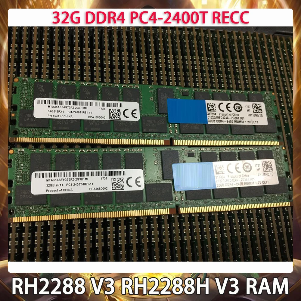 32G DDR4 PC4-2400T RECC Server Memory For HUAWEI RH2288 V3 RH2288H V3 32GB PC RAM Works Perfectly Fast Ship High Quality