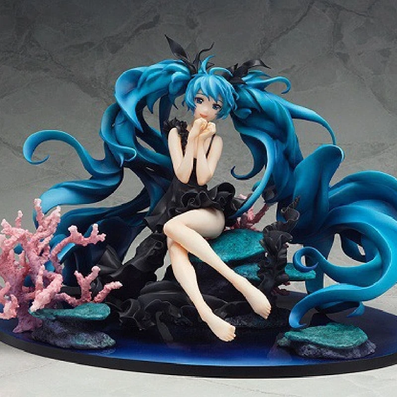 Bandai Хатсунэ Мику Глубокоморская девушка Фигма Экшн-фигурки Твинкл Сноу Аниме Модель Украшение Коллекция Детские игрушки Подарок.