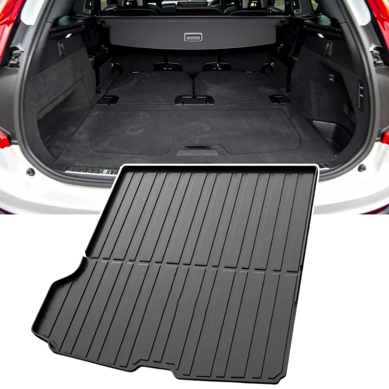 

Коврики в багажник автомобиля для Volvo XC90 2015 ~ 2022 2023, водонепроницаемые защитные коврики для багажа, мягкие накладки из ТПЭ, аксессуары для хранения