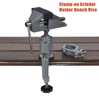 portable 360 degress table swivel vise woodworking universal mini clamp on table bench vise rotating drill stand hobby use diy