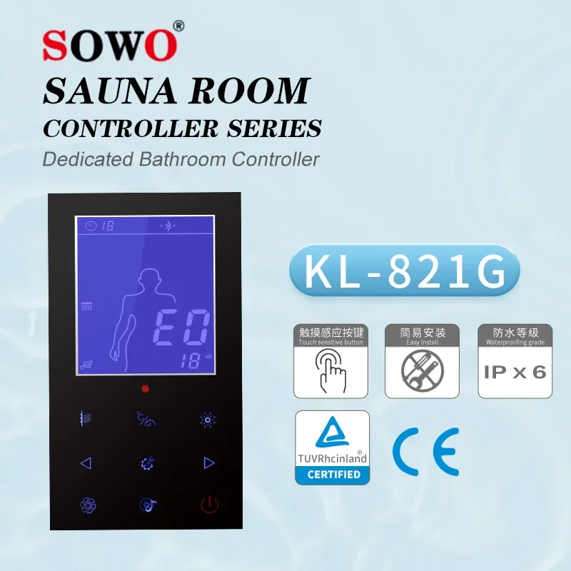 Контроллер комнаты для сауны SOWO Factory KL-821G панель управления паровой сауной с