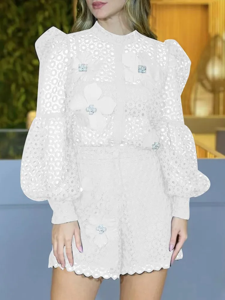 Женский комплект из двух предметов VGH однотонный топ с круглым вырезом и