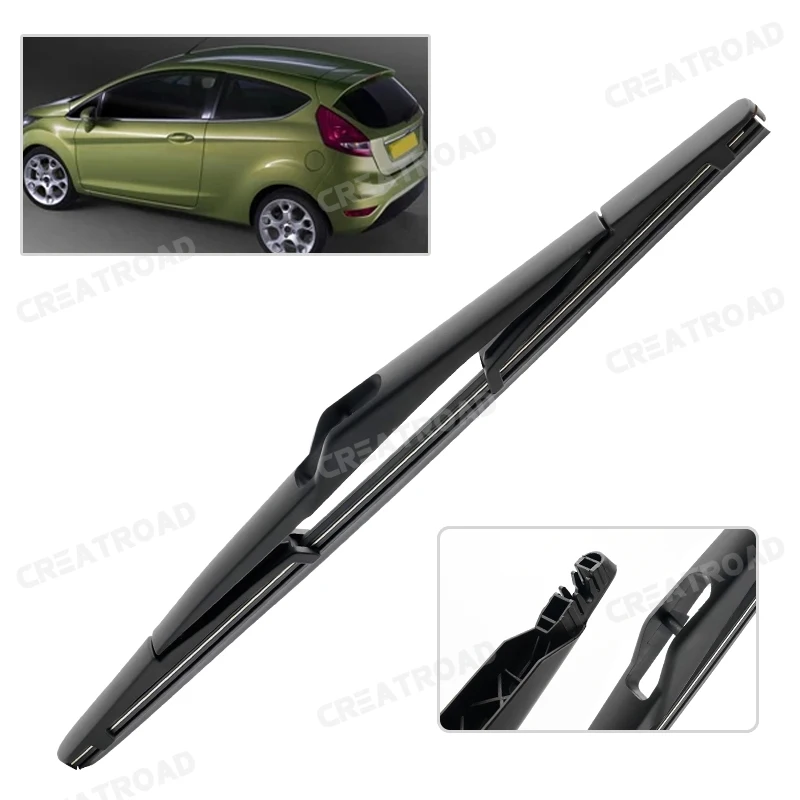  Wiper 12" Rear Wiper Blade For Ford Fiesta 2008 - 2016 2017 Windshield Windscreen Clean Tailgate Window Car Rain Brush