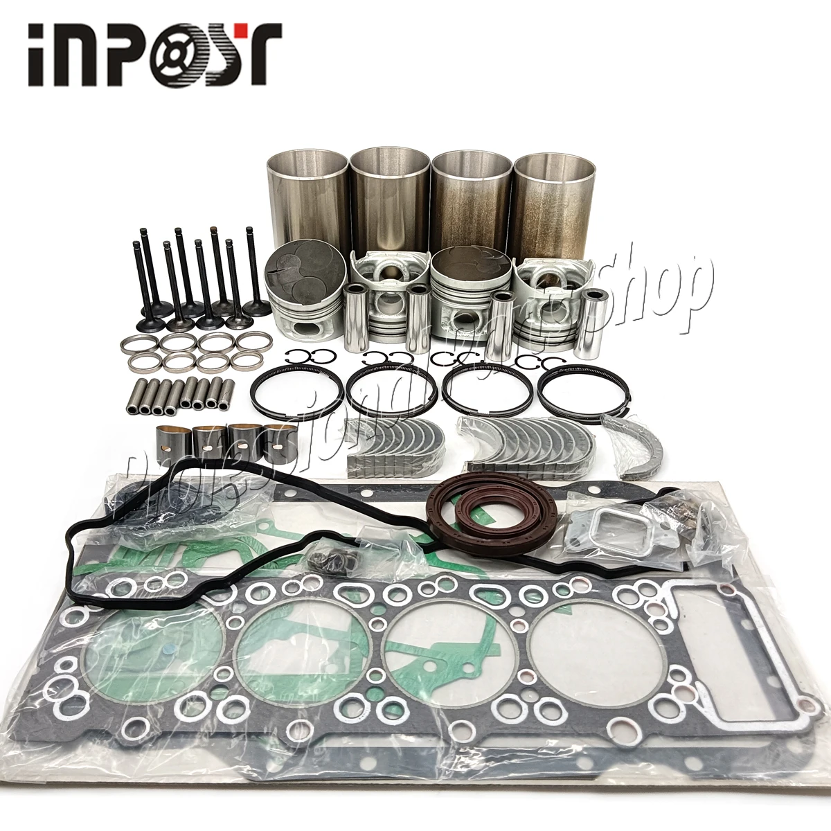 Новый 4M40 4M40T капитальный Ремонтный комплект STD для Mitsubishi engine PAJERO TRITON MK NM части (vortex)
