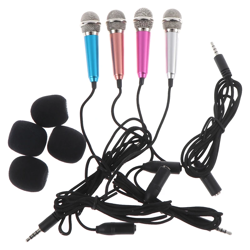 

1 Pcs Portable Mini 3.5mm Stereo Mic Audio Microphone For The Mobile Phone Accessories Without External Battery