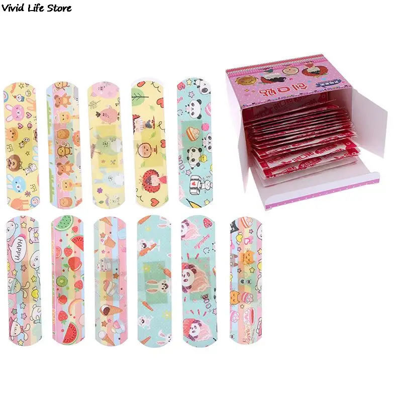 

120PCS Band-Aids Waterproof Breathable Cushion Adhesive Plaster Wound Hemostasis Sticker Band First Aid Bandage Kids Set