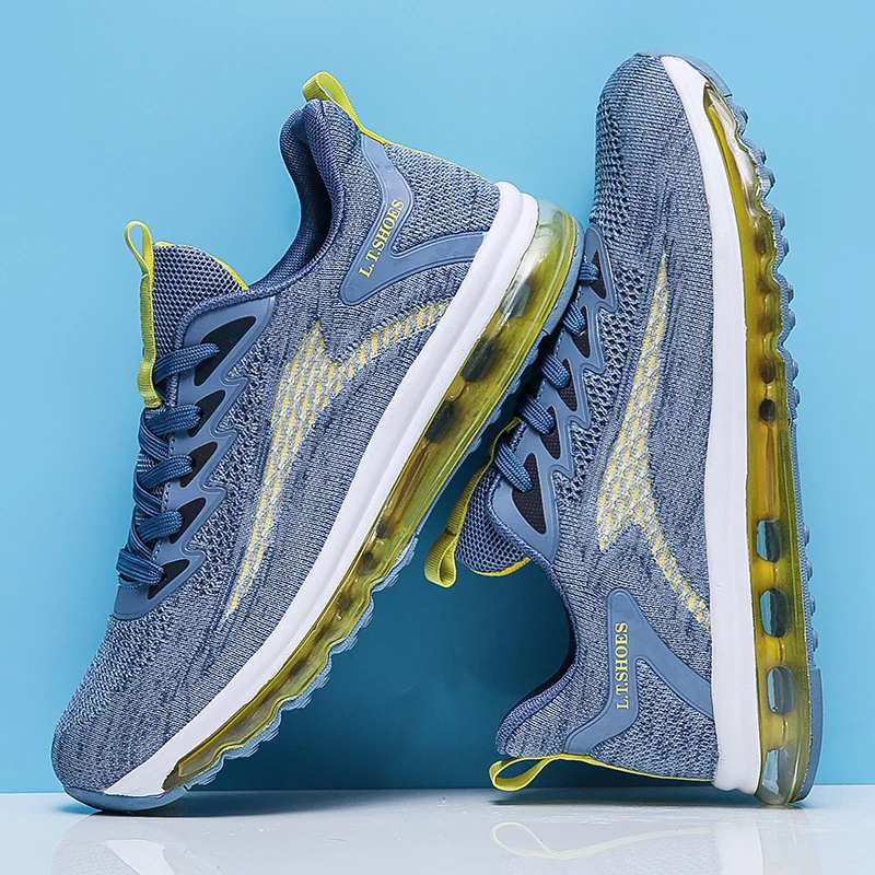 

2023 Professional Running Shoes For Men Full-length Air Men's Designer Mesh Sneakers Lace-Up Male Outdoor Sports Tennis Shoes