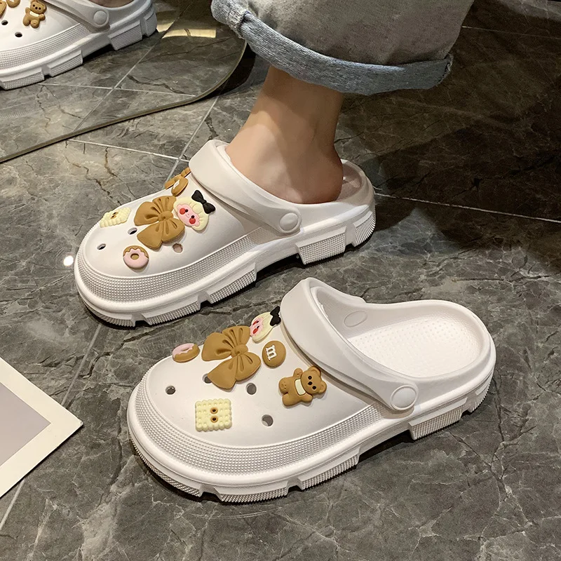 Litfun Summer Women Slippers Clogs Outdoor Thick Sole Sandals Women EVA Light Non-slip Home Slides Flip Flops Garden Shoes