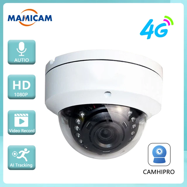 4G Sim Card Security IP Camera 1080P HD Outdoor Vandal-proof Waterproof CCTV Video Surveillance Cameras Night Vision Camhi 1