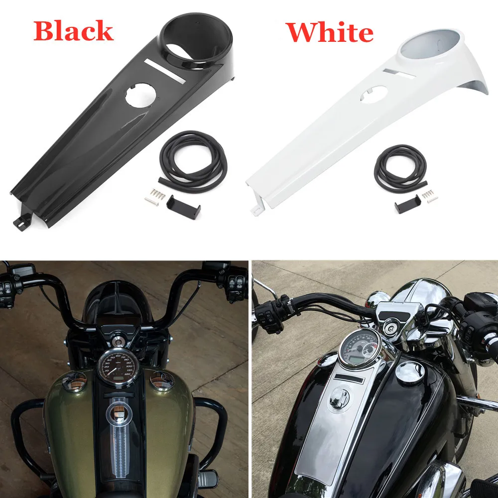 Motorcycle Fuel Gas Tank Instrument Panel ABS Plastic Console Trim Cover Dash Panel For Harley Touring Road King Special FLHR