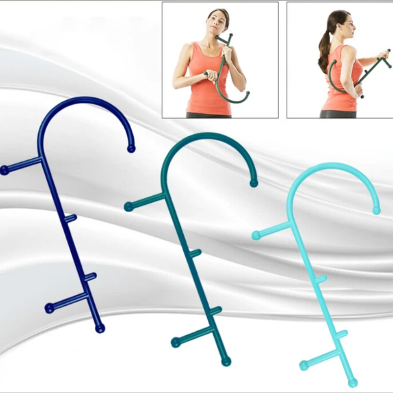 

1Pc Trigger Point Self Massage Stick Hook Body Muscle Relief Original Back Massager Therapeutic Tools Deep Point Massage Stick