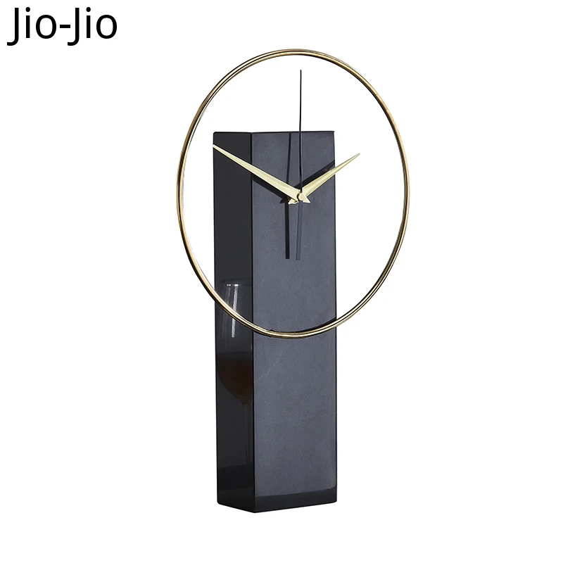 

Настольные часы в скандинавском стиле, тихие металлические современные цифровые часы с мраморным рисунком, креативные часы с орнаментом, в ...