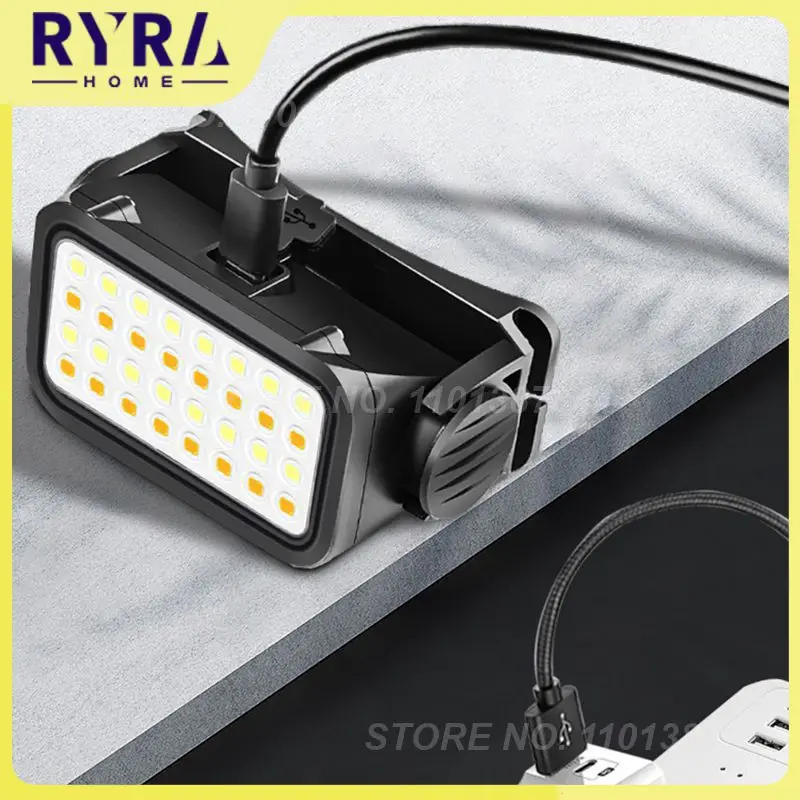 

Налобный фонарь с зарядкой от Usb, водонепроницаемый фонарь для кемпинга, 1 шт., налобный фонарь с датчиком освещения, монолитный блок светоди...