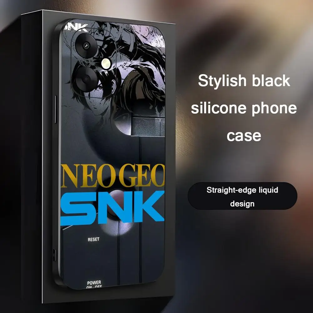 Фото Чехол для телефона SNK Neo Geo для Xiaomi Redmi 14C 13C 12C Note 15 14 13 12 11 Pro Plus S, мягкий черный чехол для телефона №1