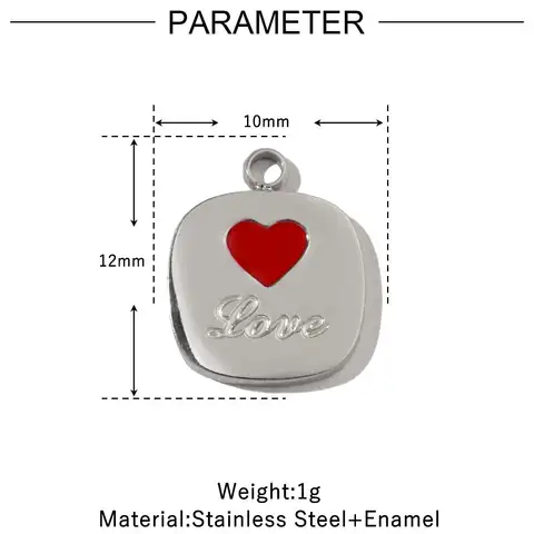 LAVIXMIA набор шармов из нержавеющей стали 3шт