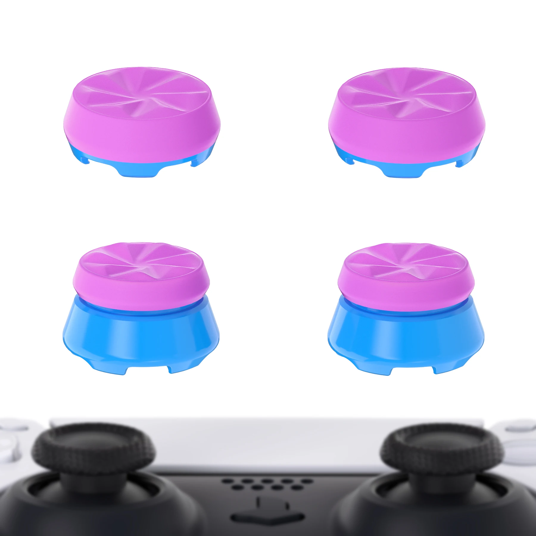 

PlayVital Thumbs Pro HURRICANE Thumbstick Extender for ps5 Controller Thumb Grip Caps, Joystick Caps for ps5 Wireless Controller