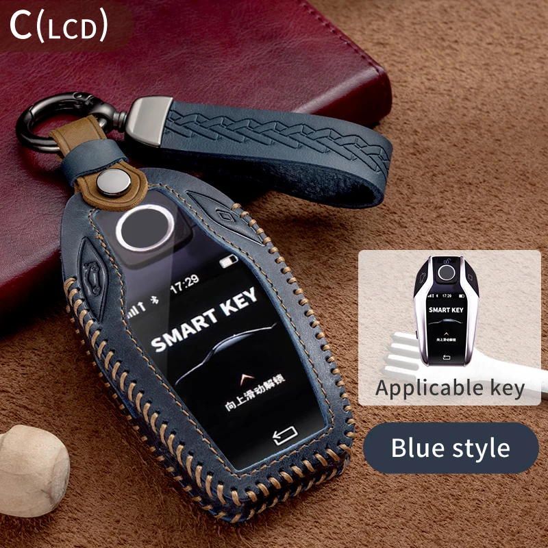 

Car Key Case Cover Key Bag For Bmw 1 3 5 7 Series X1 X3 X5 X6 X7 F30 G20 F34 f31 G30 G01 F15 G05 I3 M4 Accessories Car-Styling