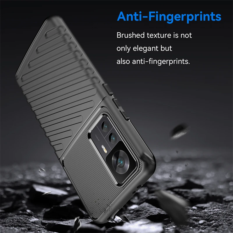 For Mi 12T Pro Case Cover Xiaomi Mi 12T Pro Capas Armor Silicone Phone Back TPU Shockprook Bumper Cover For Mi 12T Pro Fundas