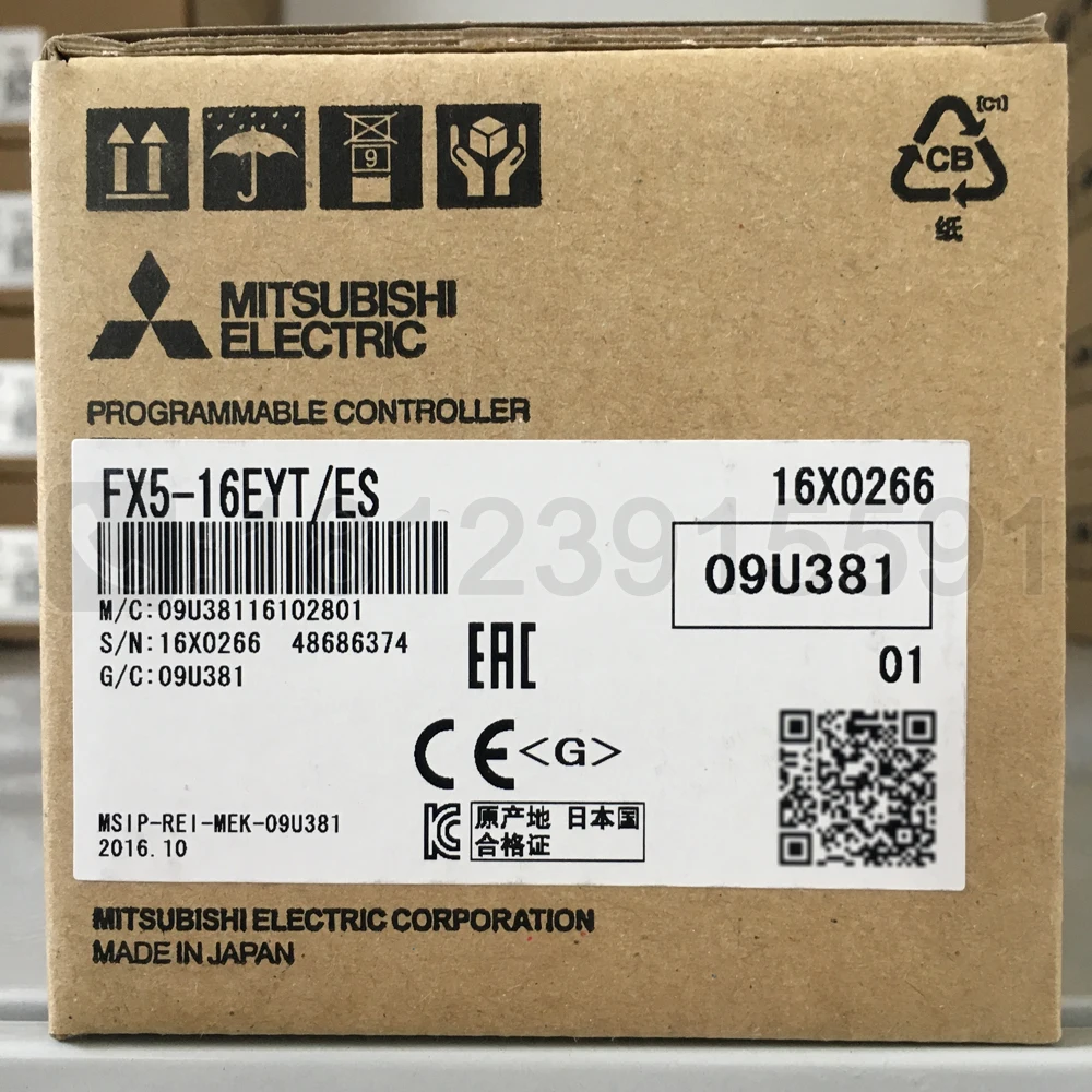 

16-точечный выходной модуль расширения серии Mitsubishi FX5U FX5-16EYT/ES импортируется с гарантией на один год.