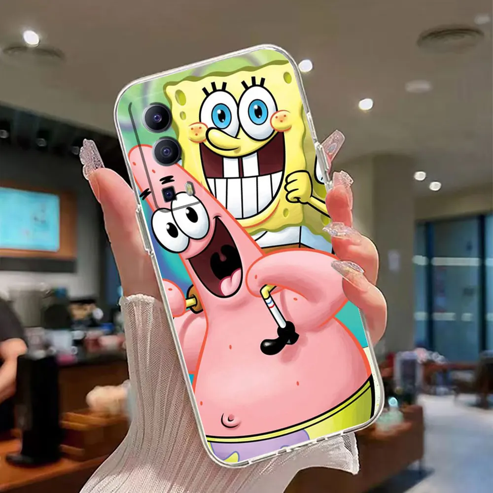 Прозрачная фотография для VIVO Y30 Y32 Y33S Y50 Y51 Y52S Y53S Y55S Y76 Y78 V20 V21 V23 V25 4G чехол Happy S Губка