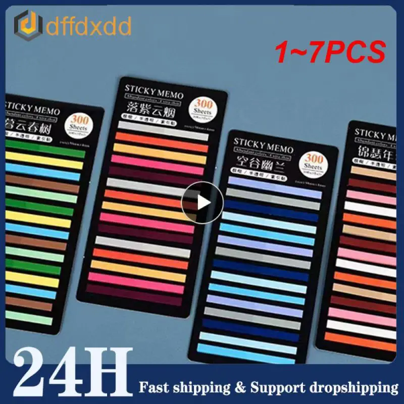 

1-7 шт., флуоресцентные наклейки для планировщика