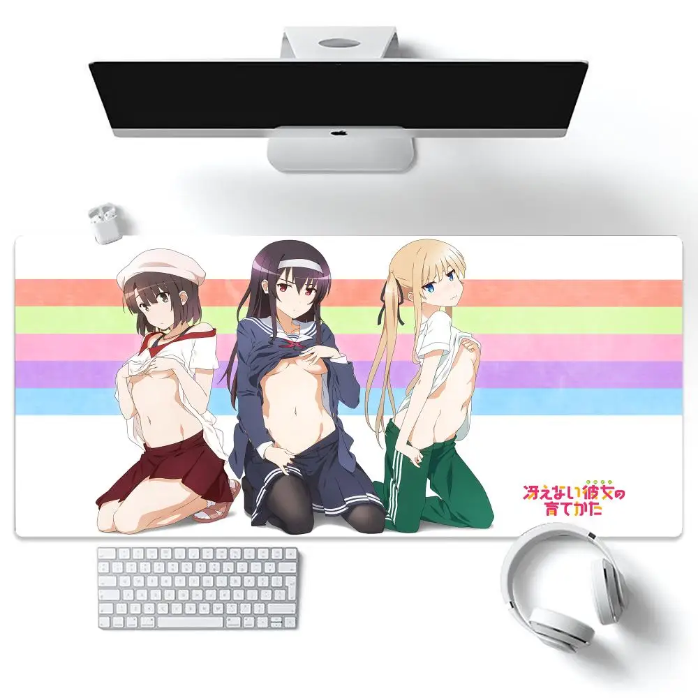 Коврик для мыши Game Saekano коврики клавиатуры кавайная резина нескользящий