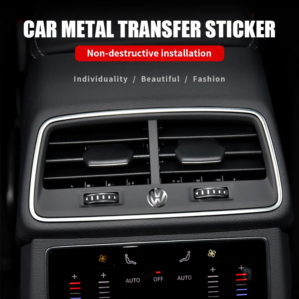 Металлические 3D наклейки для украшения интерьера автомобиля значки