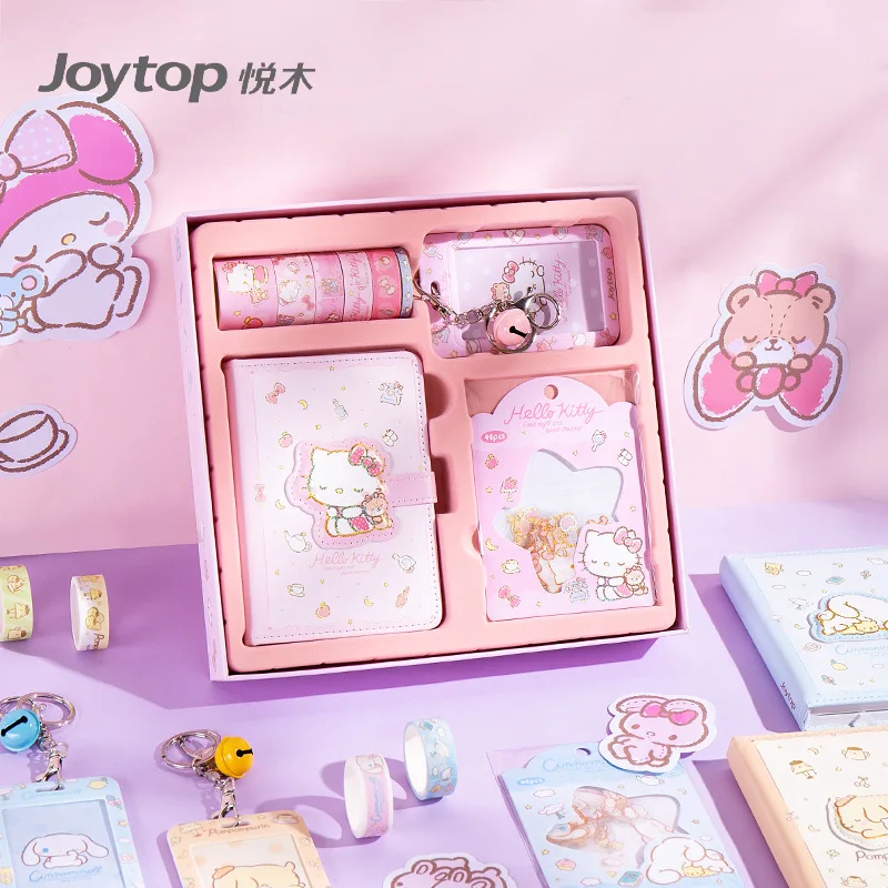 

Kawaii Sanrioed аниме мультфильм серия Cinnamoroll mymelody Kuromi милые модные девушки сердце Справочник полный набор Подарочная коробка Канцтовары