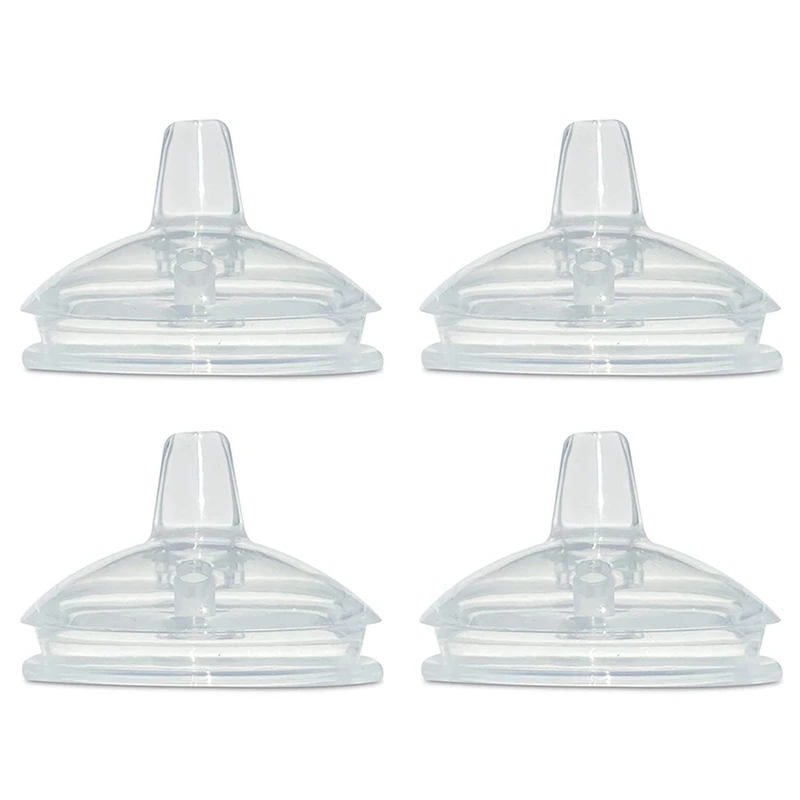 

4Pcs Sippy Spout Nipples For Comotomo Baby Bottle And For Mason Baby Bottle Easy To Clean Spill-Proof, 7CM Diameter