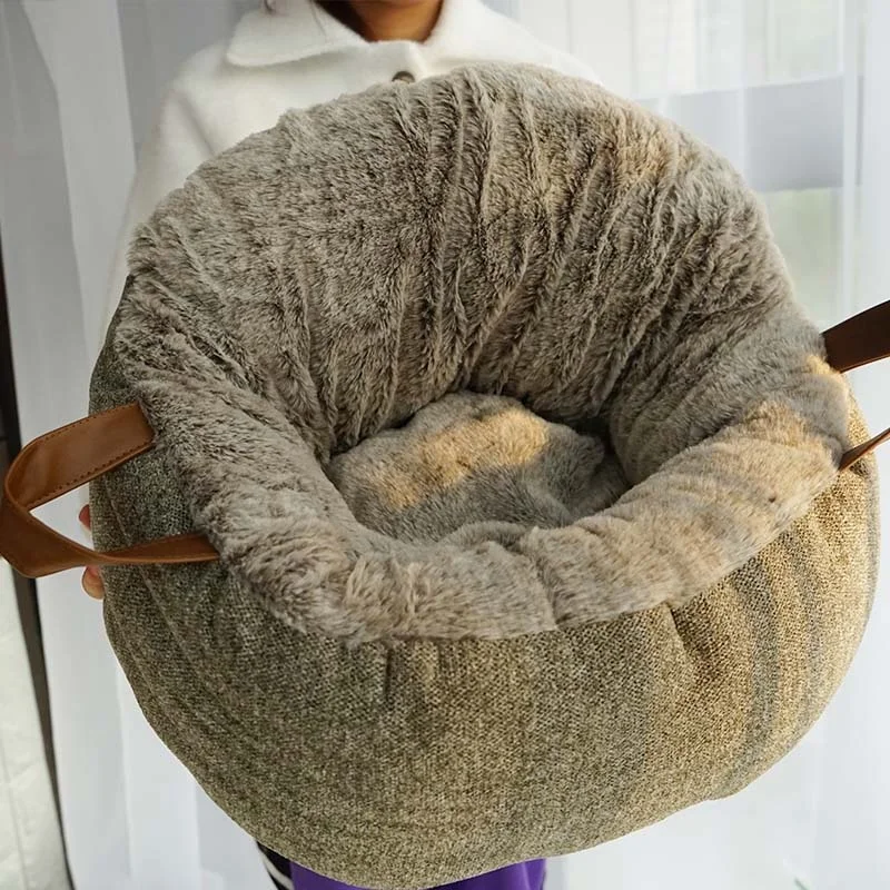 Кровать для кошки домашних животных переносная мягкая кровать кошек стирающаяся