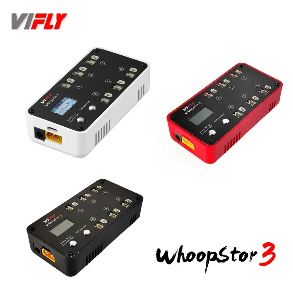 VIFLY WhoopStor 3 V3 — 6 портов 1S Зарядное устройство для LIPO Функция хранения разрядного