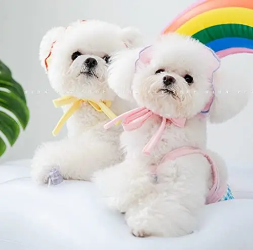 

2 PCS Dutch Ladies Costume for Pets, Dog and Cat One Piece Swimsuit and Hat, Puppy and Bikini Summer Outfit, Stylish Photo Props