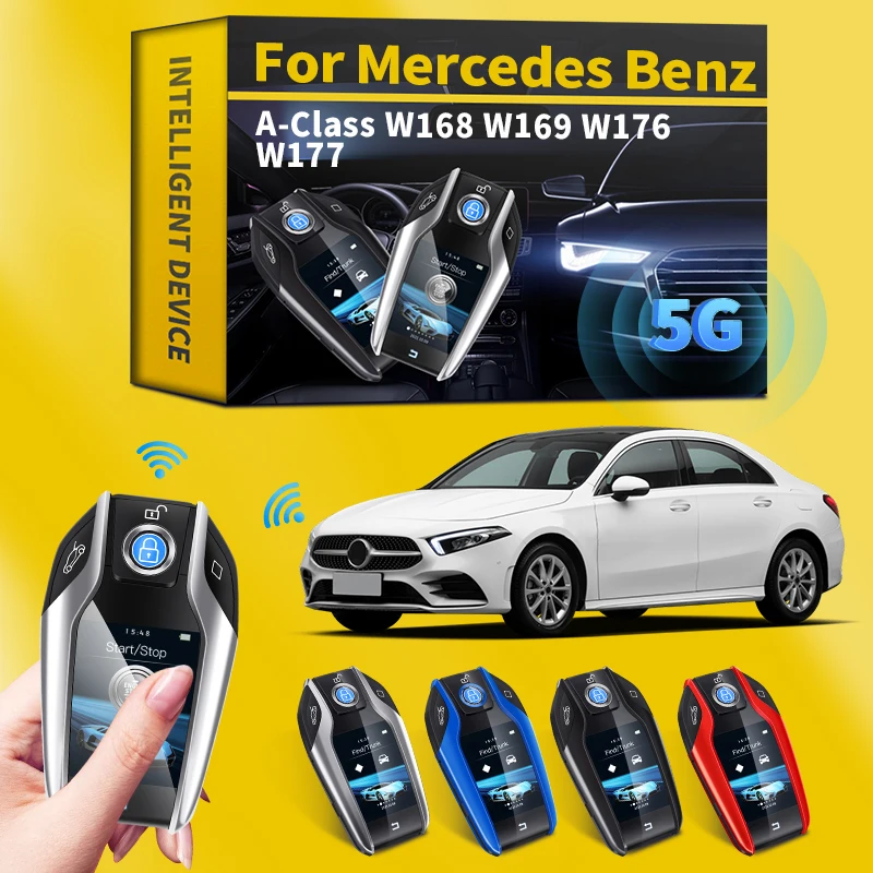 

For Mercedes Benz A Class W168 W169 W176 W177 For Keyless Vehicle Upgrade Modified Smart Remote Key LCD Screen Display Screen