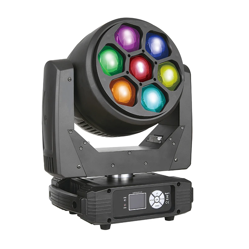 Фото Мини 7x40W Bee Eye Zoom Светоизлучающий диод Мобильные фары Концертные DJ сценические огни №2
