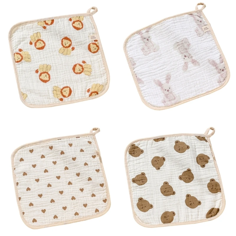 

Baby Face-Towel Thick Handkerchief Drool Bib Burp Cloth Soft Absorb Wipe Towel