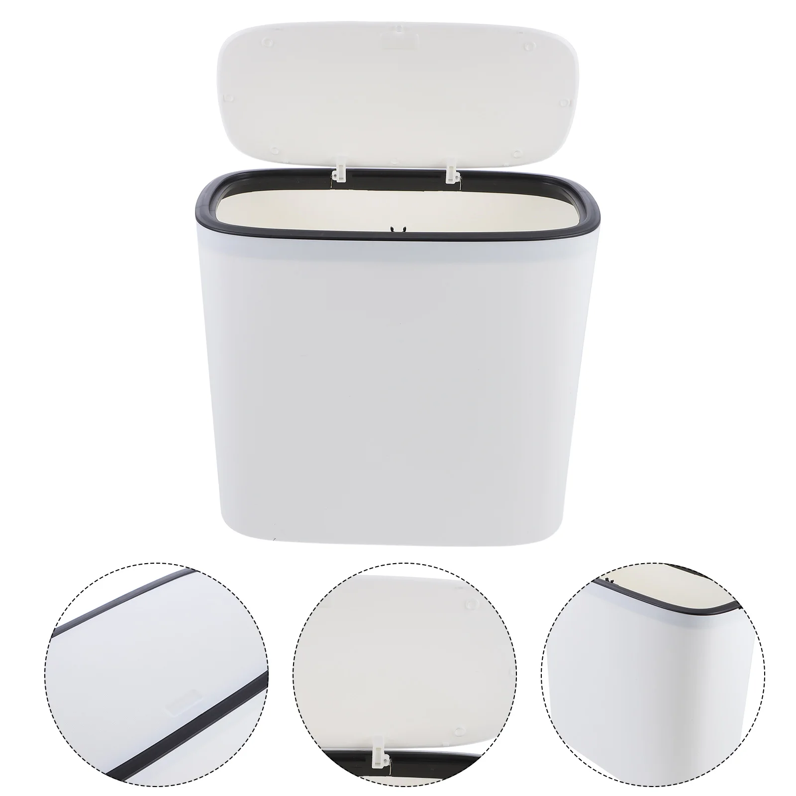 

Can Trash Garbage Bin Waste Basket Container Kitchen Wastebasket Rectangularunder Toilet Rubbishdesk Portablebathroom Bedroom