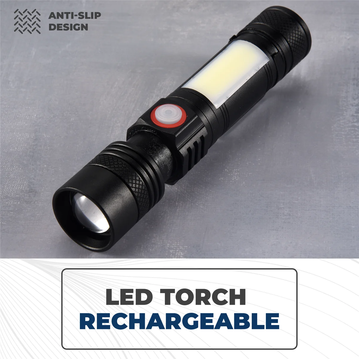 

Lo-ok LED фонарик Zoom T6+COB