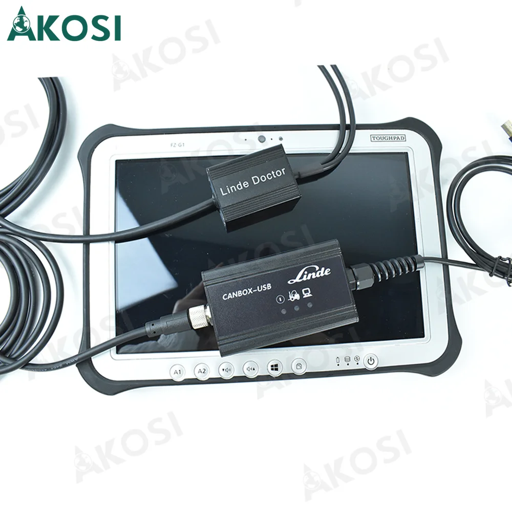 Диагностический кабель для вилочного погрузчика Linde Canbox USB и FZ G1 tablet