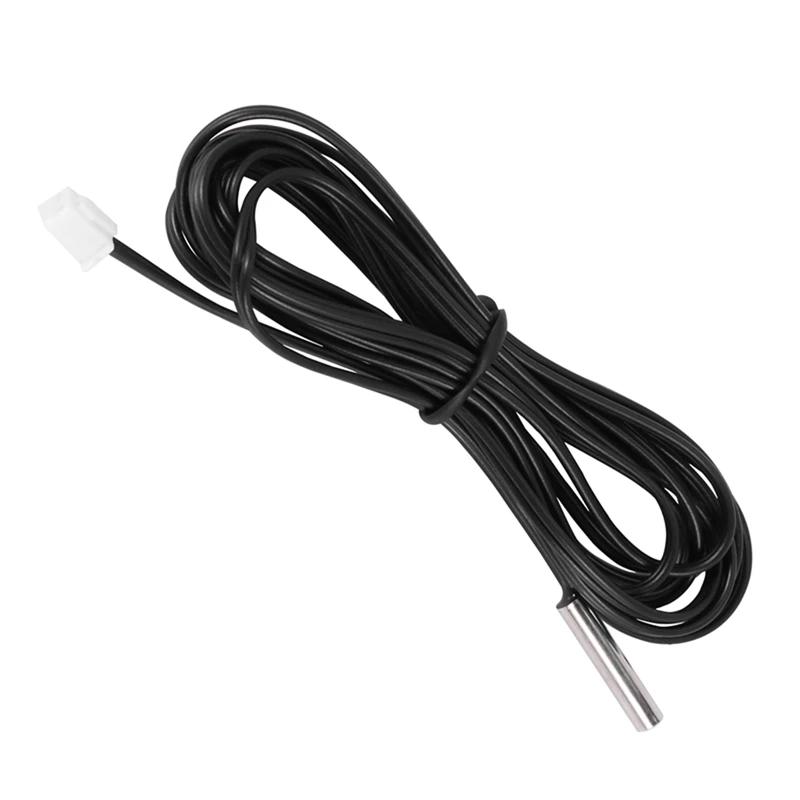 

8Pcs 2 M NTC Thermistor Temperature Sensor Waterproof Probe Wire 10 K 1% 3950 Black