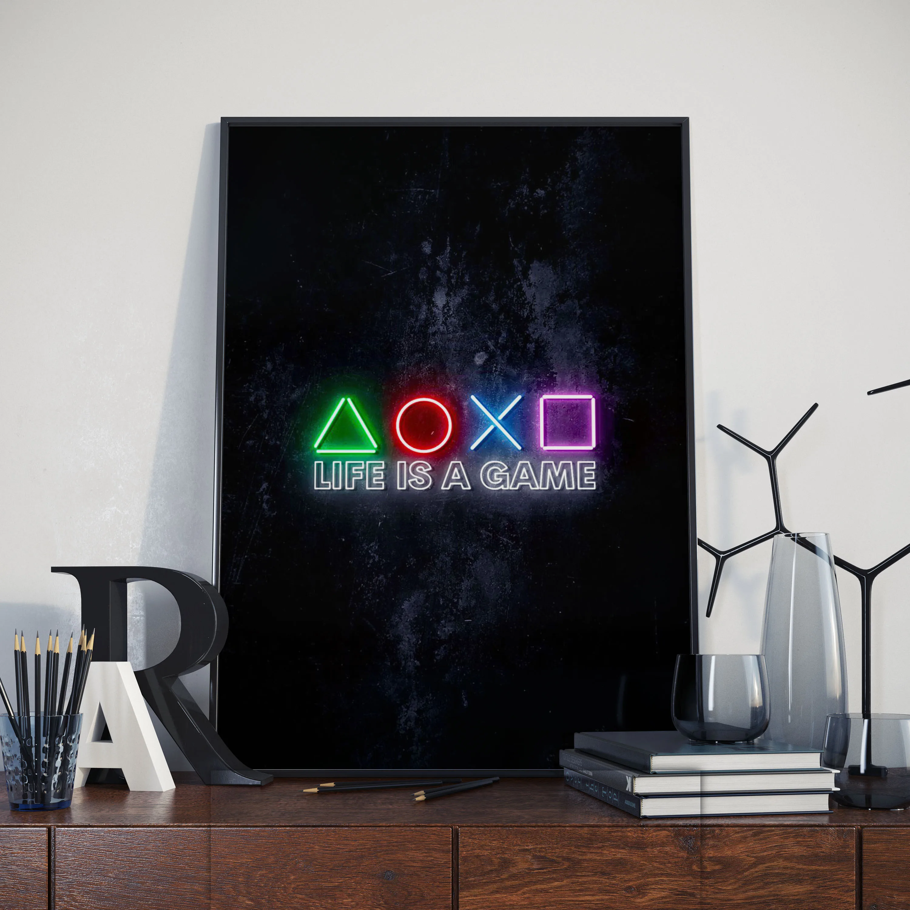 Настенный декор для гостиной и игровой комнаты современный красочный дизайн