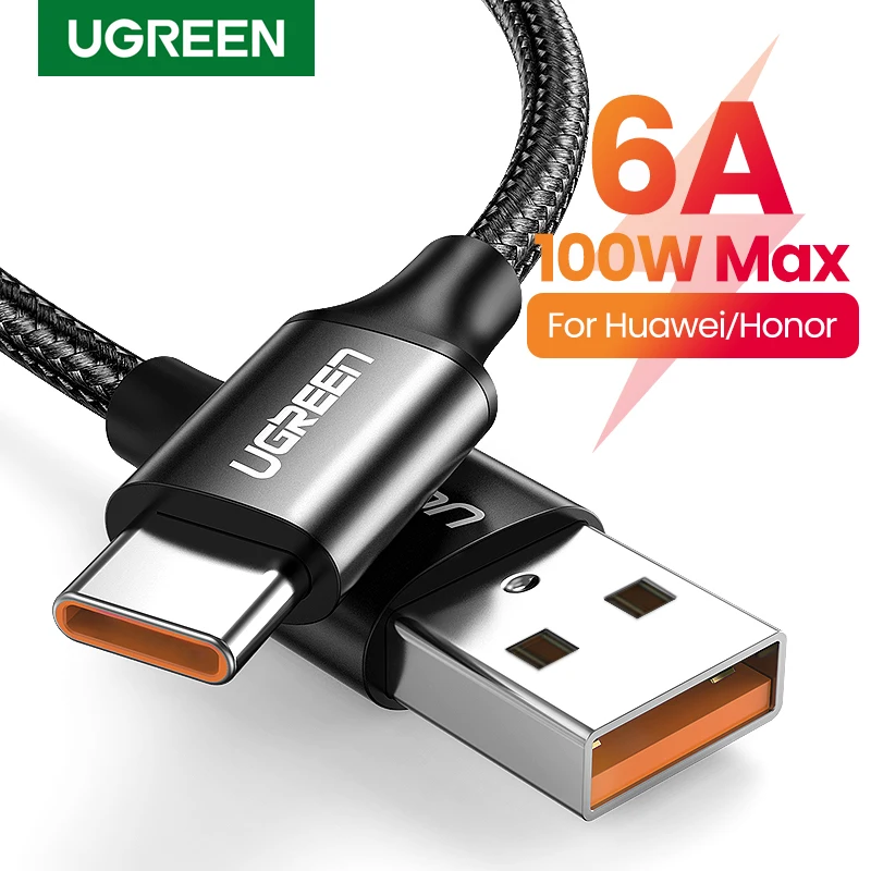 

UGREEN 6A 5A USB Type C Cable Supercharge Quick Charge 3.0 Fast USB C Charging Data Cable Type-C USB Wire For Huawei P30 Pro P20