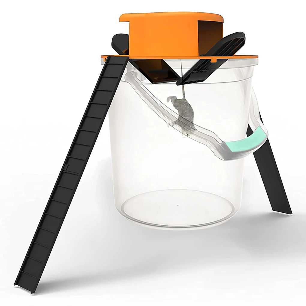 

Ловушка для мыши с крышкой ведра, автоматический сброс, большая емкость, совместимая с рампой, ловушка для мыши, для дома и улицы, Нетоксична...