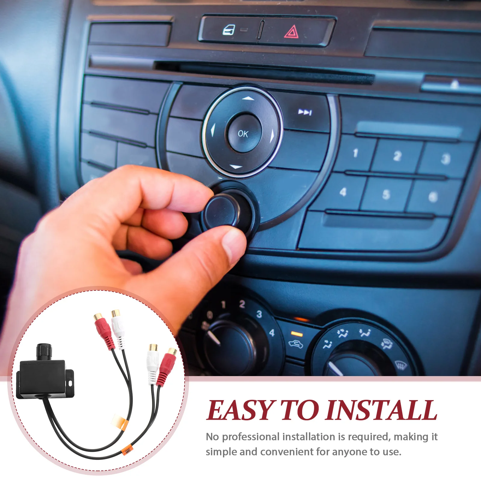 Автомобильный аудиорегулятор Rca усилитель для контроллера уровня кабель